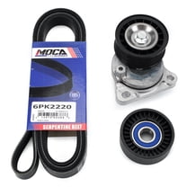 MOCA AUTOPARTS Serpentine Belt Drive Component Kit Fit for 2010-2013 Ford Transit Connect 2.0L & 2007-2011 Ford Focus 2.0L