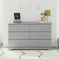 thumbnail image 6 of Storkcraft Brookside 6 Drawer Nursery Double Dresser, Pebble Gray, 6 of 13