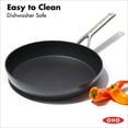 thumbnail image 4 of OXO 12" Professional Hard Anodized Frying Pan Skillet Nonstick Induction Compatible Oven Safe, Ceramic Black, 4 of 7
