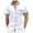White, variant on EHRWE Shirts For Men Male Short Sleeve Shirt Summer Casual Patchwork Striped Hawaii Beach Holiday Shirt Tops For Mens