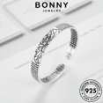thumbnail image 3 of BONNY Joyería Plata Simple Original Diamante Pulsera 925 Mujer Moissanite M057, 3 of 4