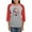 Heather/Red, variant on CafePress - Self Love Club Heart Long Sleeve T Shirt - Womens Baseball Tee