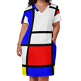 thumbnail image 3 of Vestido Mondrian con bolsillos sueltos Vestido largo vestidos, 3 of 7
