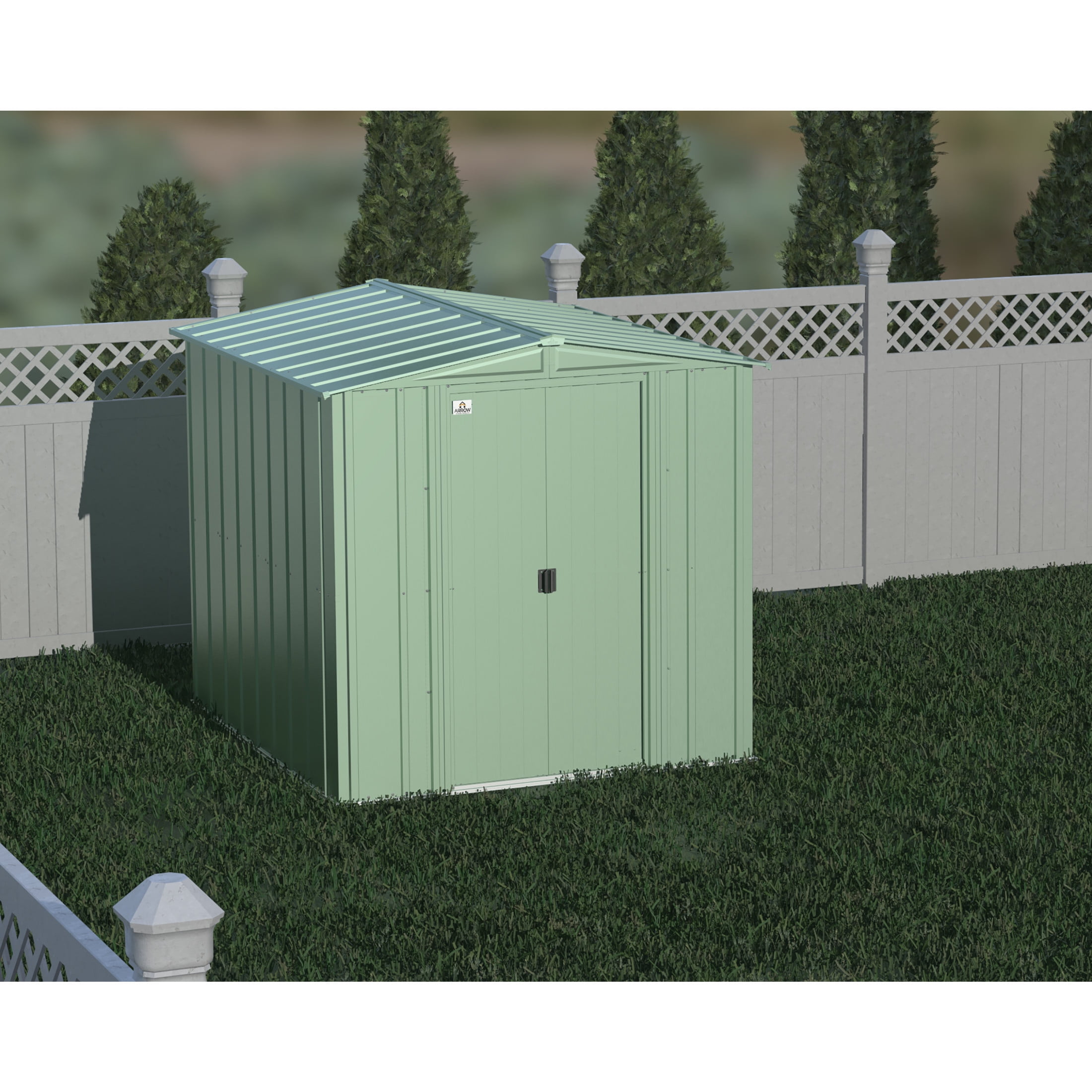 Arrow 6 x 7 x 6 ft Green Shed