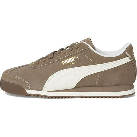 Men's Puma Roma Suede Totally Taupe-Warm White (398635 07) - 9.5