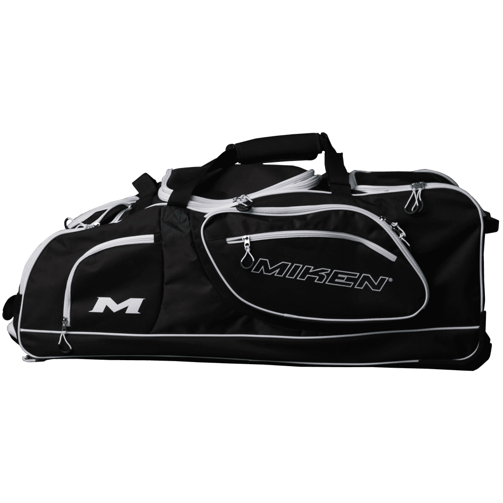 Miken Championship Wheeled Slowpitch Softball Equipment Bag (Black