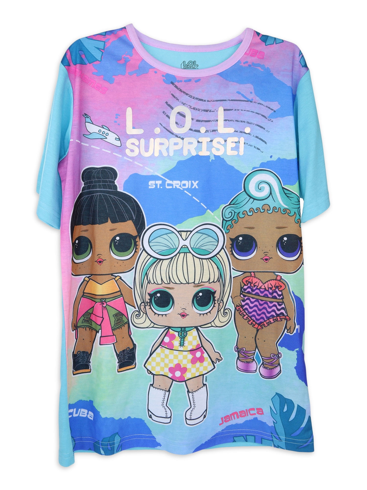 L.O.L. Surprise! Girls Hoodie T-Shirt and Shorts, 2 Piece Cosplay Outfit Set,  Sizes 4-10 - Walmart.com