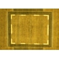 thumbnail image 1 of Ahgly Company Machine Washable Indoor Rectangle Abstract Yellow Modern Area Rugs, 6' x 9', 1 of 4