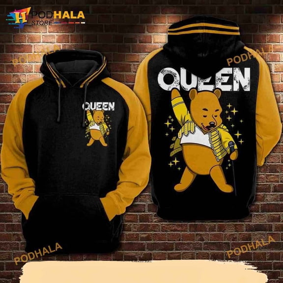 Pooh Queen All Over Print 3D Hoodie