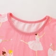 thumbnail image 3 of Godderr 2-7Y Kids Toddler Baby Princess Dress for Girls Casual Dress Cartoon Print Round Neck Cotton Fall Dress, 3 of 5