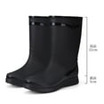 thumbnail image 2 of Wensltd Women Waterproof Rain Boots for Outdoor Work Long Boots for Women Wide Calf Winter Warm Fleece Shoes, 2 of 5