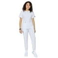 thumbnail image 6 of Women's Soft Stretch Silver Zipper Jogger Uniform - Style ST400-JR, 6 of 6