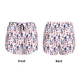 thumbnail image 3 of Yiaed 4th Of July Print Women's Running Shorts with Liner 3 Zipper Pockets Elastic Workout Athletic Gym Yoga Shorts-X-Large, 3 of 7