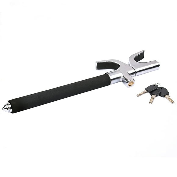 Cerradura Retráctil Para Volante De Automóvil En Forma De U, Antirrobo, Resistente, De Alta Resistencia, Resistente Al Aserrado, Seguridad, Cerradura Universal Para Volante Con 3 Llaves Para Yuarrent VI003944-00