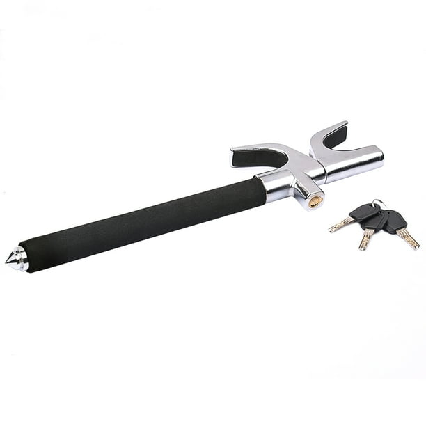 Cerradura Retráctil Para Volante De Automóvil En Forma De U, Antirrobo, Resistente, De Alta Resistencia, Resistente Al Aserrado, Seguridad, Cerradura Universal Para Volante Con 3 Llaves Para Scienceny VI003944-00