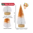 thumbnail image 2 of 4 piezas de miniárboles de Navidad para decorar, pequeños árboles de cepillo de botella con base de madera, árboles de Navidad artificiales para mesa de pueblo, hogar, habitación, fiesta,, 2 of 5