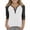 Black, variant on Efsteb Girls Tops Casual 3/4 Sleeve V-Neck Color Block Print Comfy Button Tshirts Lightweight for Holidays(Army Green,11 Years)
