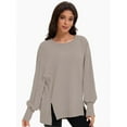 thumbnail image 7 of Womens Oversized Crewneck Long Sleeve Shirts Pullover Sweatshirts, 7 of 7
