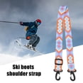 thumbnail image 1 of Correa Para Botas De Esquí Correa ajustable para botas de esquí de 90 cm para snowboard (azul púrpura), 1 of 8