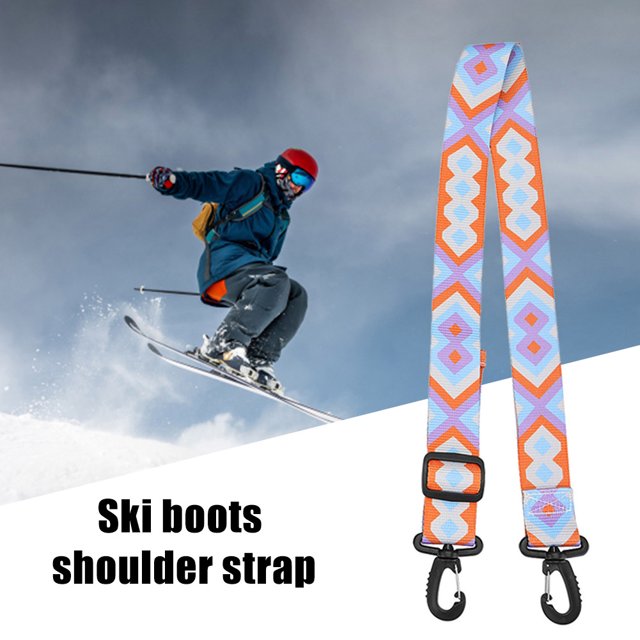 Correa Para Botas De Esquí Correa ajustable para botas de esquí de 90 cm para snowboard (azul púrpura)
