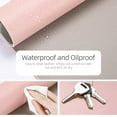thumbnail image 2 of shiyou-Desk Mat, Mouse Pad,Waterproof Desk Pad,Large Mouse pad for Desk, Leather Desk Pad Large for Keyboard and Mouse,Dual-Sided Mouse Mat for Office and Home (35.4" x 17", Pink), 2 of 4