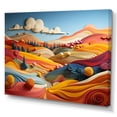 thumbnail image 2 of Designart "Whimsy In The Colorful Fields" Countryside Canvas Wall Art, 2 of 7