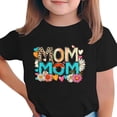 thumbnail image 1 of Zpanxa T-Shirts pour Tout-Petites Fille Imprimé Fête des Mères Col Rond Manches Courtes Haut Polyester Spandex 3-4 Ans, 1 of 5