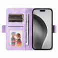 thumbnail image 2 of Funda GANGXUN para iPhone 16 Pro con diseño acolchado elegante, cuero PU, protección total y ajuste preciso, 2 of 5