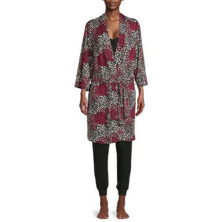Catherine Malandrino Women's Cami and Joggers Sleep Set with Travel Robe, 3-Piece