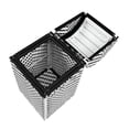 thumbnail image 6 of Furniture of America Azur Aluminum and FE Wicker Trash Can in Black, 6 of 14