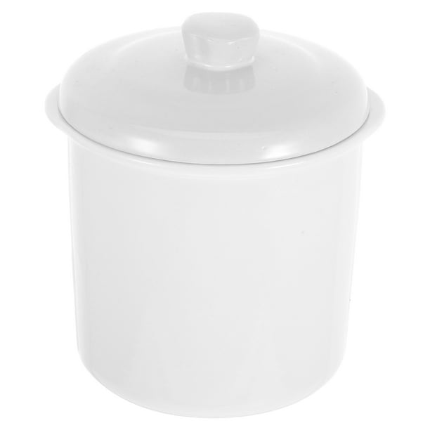 Mantequera francesa con tapa, de cerámica, para encimera, bandeja de porcelana para mantequilla fresca untable, 0,45 l