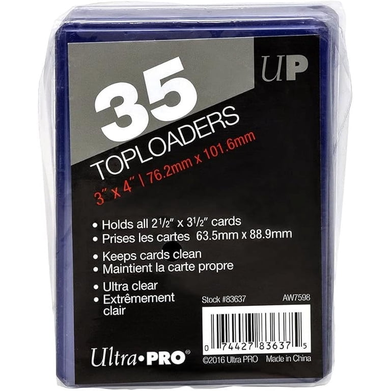 Ultra, 3x4 inch Regular Toploader, 100 Pack, Clear Plastic