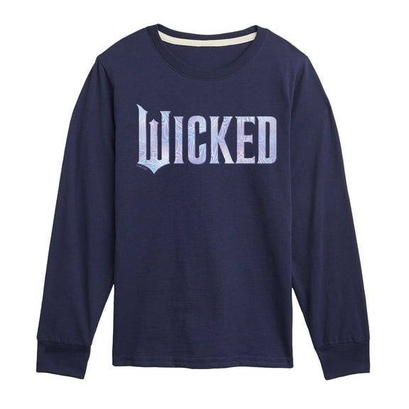 Wicked - Sparkle Logo - Youth Long Sleeve Graphic T-Shirt