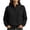 T-Black womens tops, variant on Women's Fleece Half Button Pullover Drop Shoulder Long Sleeve Sweatshirt Solid Colid Soft Comfy Casual Wear Black S-XXL