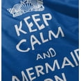 thumbnail image 4 of Keep Calm Mermaid On Beach Day Cute Youth T Shirt Tee Girls Infant Toddler Brisco Brands 4T, 4 of 5