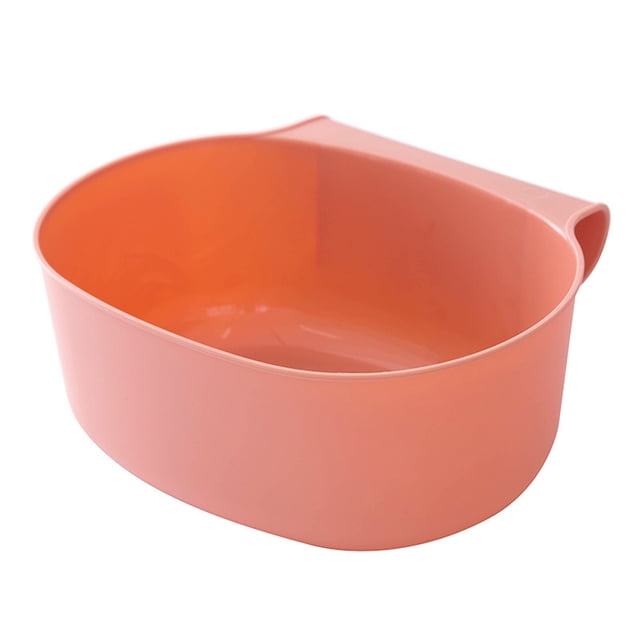 Poubelle Suspendue pour Cabine en Plastique, Panier de Rangement, Bacs à Ordures (Rose)