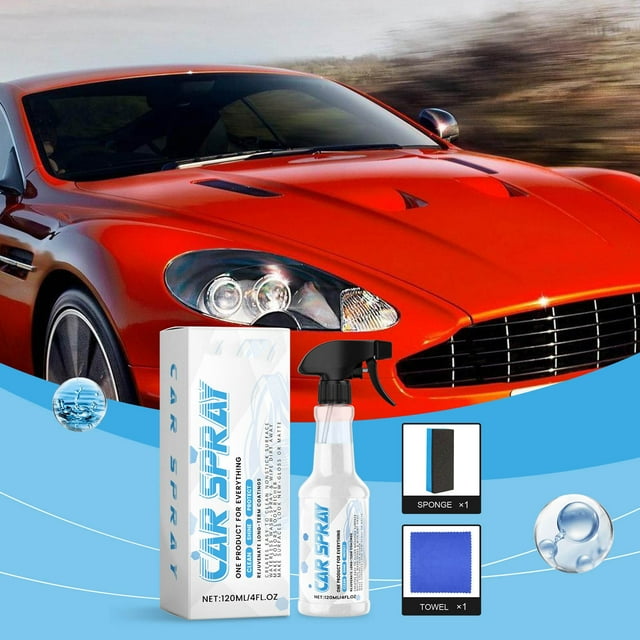 Xihbxyly Aerosol para Autos, Agente de Recubrimiento Multifuncional, Protección Nanotecnológica, Aplicación Ultra Fácil, Brillo Duradero, Apto para Vehículos, Embarcaciones y Motocicletas, 120 Ml, In