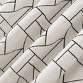 thumbnail image 3 of Archaeo Jigsaw Embroidery Linen 63-Inch Rod Pocket Window Curtain Panel in Black, 3 of 7