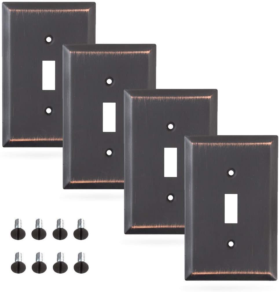 Sleeklighting 4 Pack Decorative Oil Rubbed Bronze Outlet Covers 1