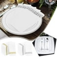 thumbnail image 2 of 100 Disposable Guest Towels Soft and Absorbent Linen-Feel Paper Hand Towels, 2 of 8