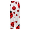 thumbnail image 5 of Ladybug Winter Female Pants Flannel High Waist Women Pants Lady Warm Straight Leg Plush Trousers, 5 of 7