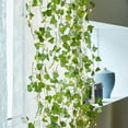 thumbnail image 4 of HESHENG Solar Lamp Artificial Maple Leaf String Lights LED Solar Powered Fake Ivy String Light Wreath Ivy League 5M, 4 of 11