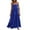 Dark Blue, variant on Odeerbi Dresses For Women 2025 Maxi Dress Casual Loose Strap Beach Long Dress Red