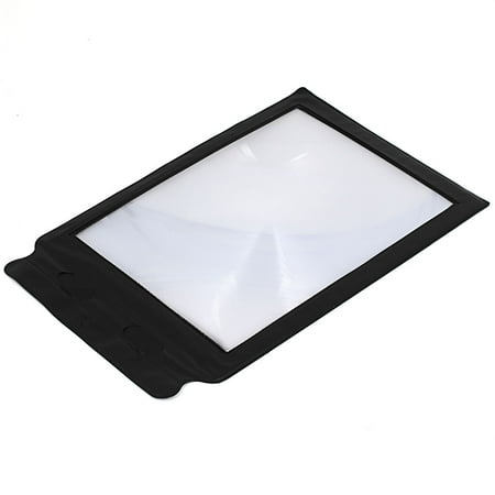 Pocket Flexible Card Fresnel Lens Magnifier A4 Full Page for Reading