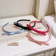 thumbnail image 5 of Cute Bow Headband, Stylish And Versatile Princess Style, Soft Rubber Headband That Won'T Constrict Your Head, Suitable For Everyday Wear, Photoshoots, And Performances,Black., 5 of 6