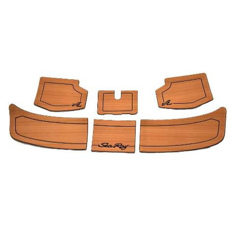 Sea Ray Boat Non-Skid Deck Mats | Brown Foam Rubber (Set of 6)