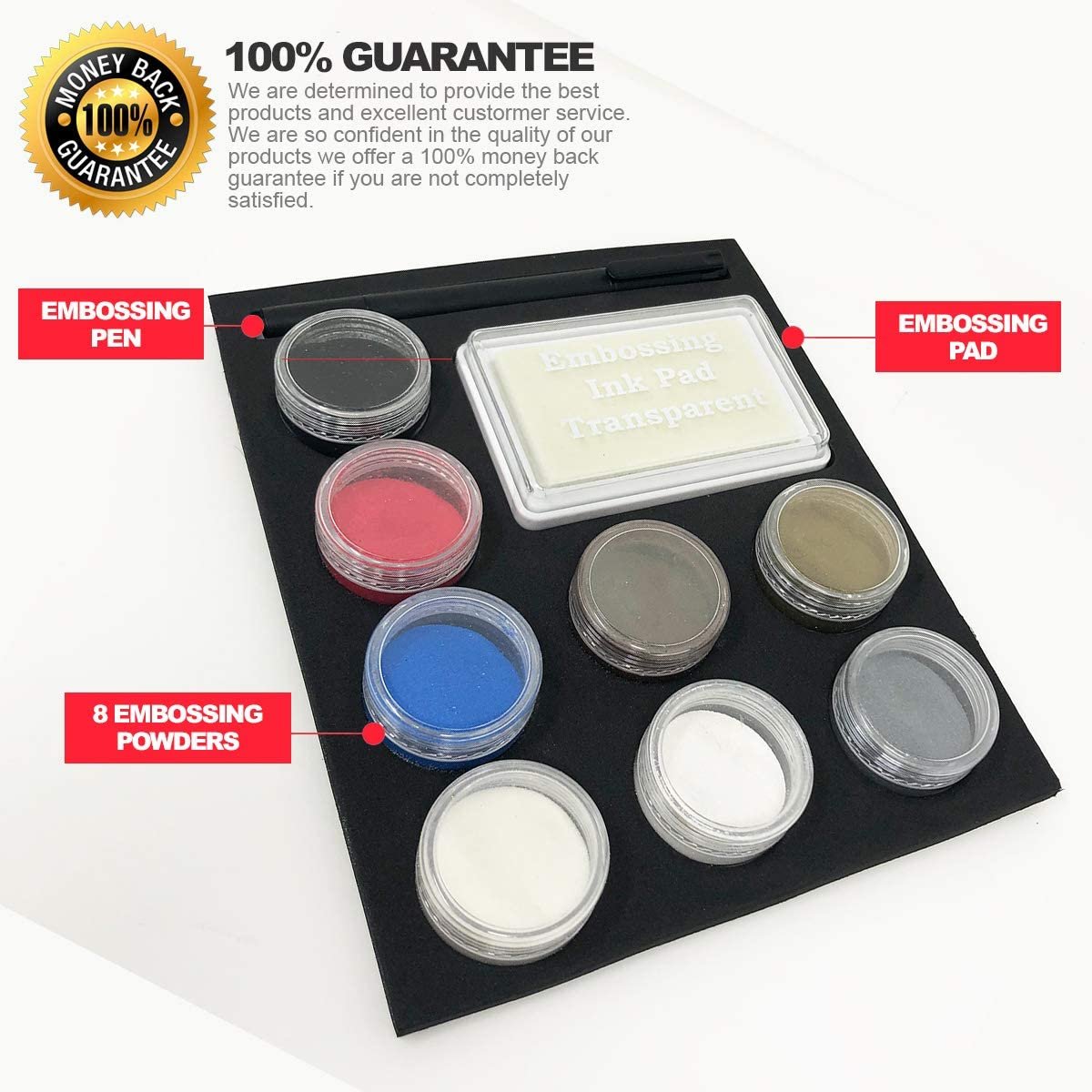  LZAOA 2023 Embossing Kit with Embossing Powders