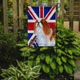 thumbnail image 2 of English Toy Spaniel with English Union Jack British Flag Garden Flag, 2 of 5