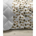thumbnail image 3 of Giraffe Down Alternative Comforter, Ornamental Animal with Patterns on Yellow Color with Swirls, Microfiber Quilt for All Season, 5 Sizes, Multicolor, by Ambesonne, 3 of 3
