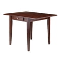thumbnail image 2 of Contemporary Home Living Wooden Foldable Dining Table - 41.75" - Walnut finish, 2 of 7
